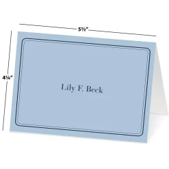 Solid Personalized Note Cards