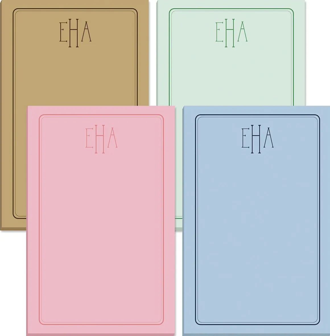 Solid Personalized Notepads
