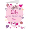 Special Girl Personalized Valentine Card