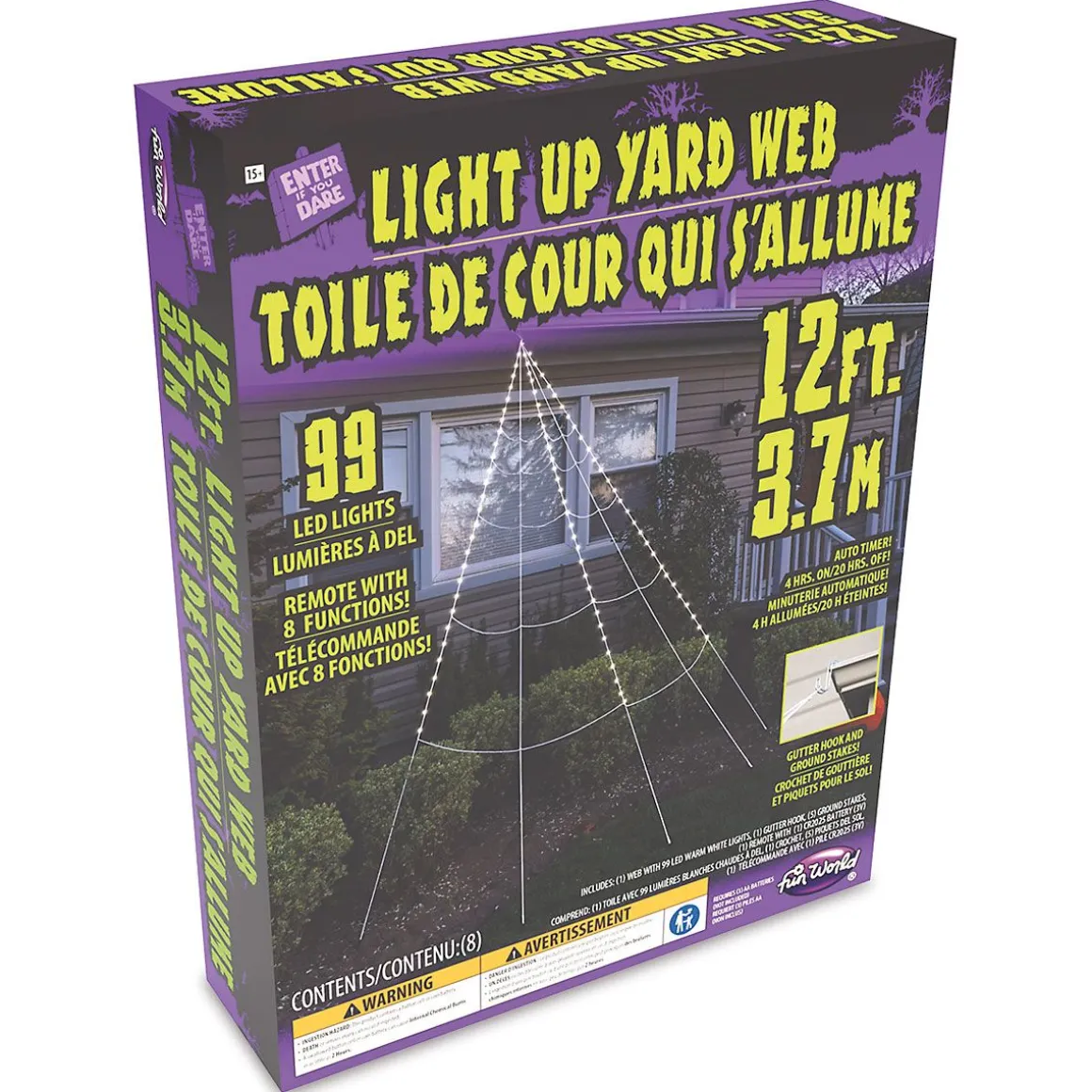 12' Spider Web Light-up Rope