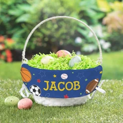 Sports Easter Basket with Personalized Liner