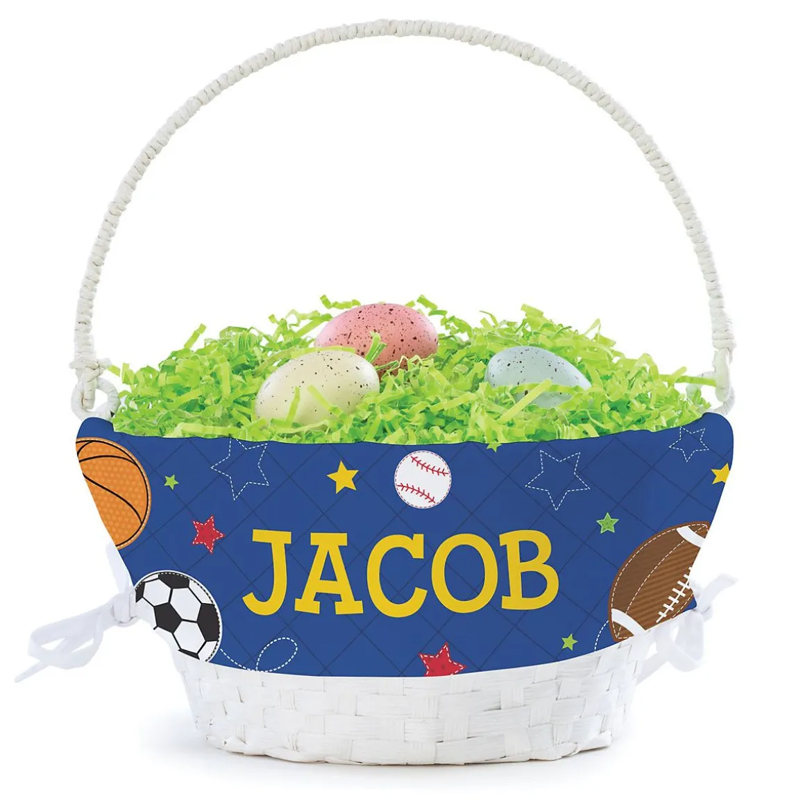 Sports Easter Basket with Personalized Liner