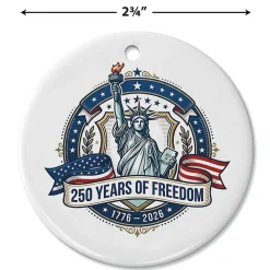 Statue of Liberty Round Ornament