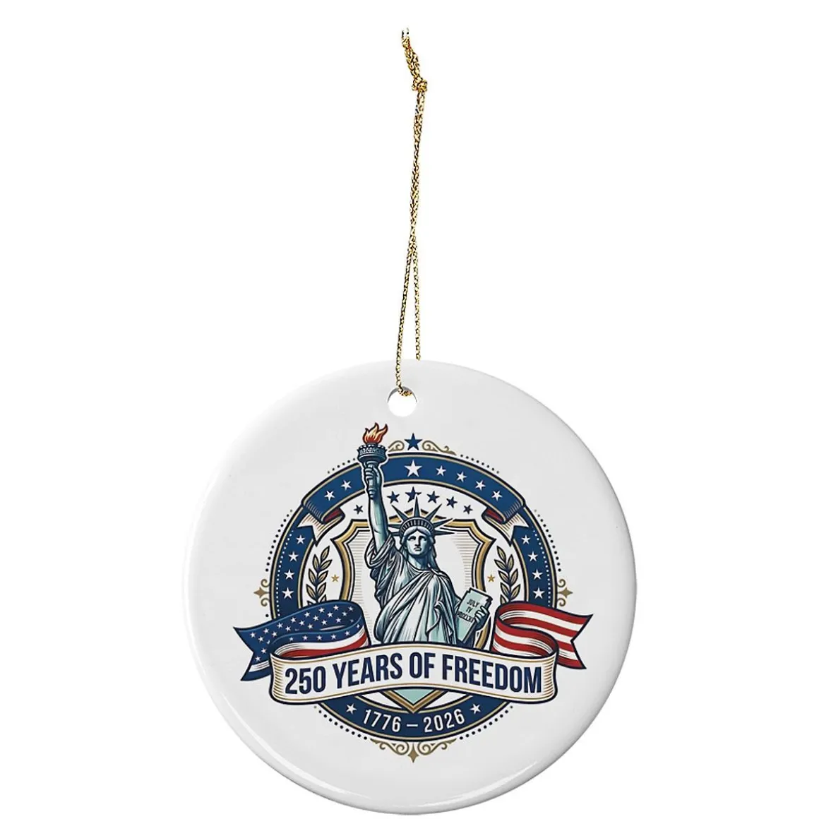 Statue of Liberty Round Ornament