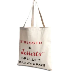 Stressed/Desserts Personalized Canvas Tote