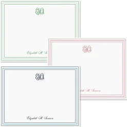 Stripes Personalized Correspondence Cards