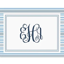 Stripes Personalized Note Cards