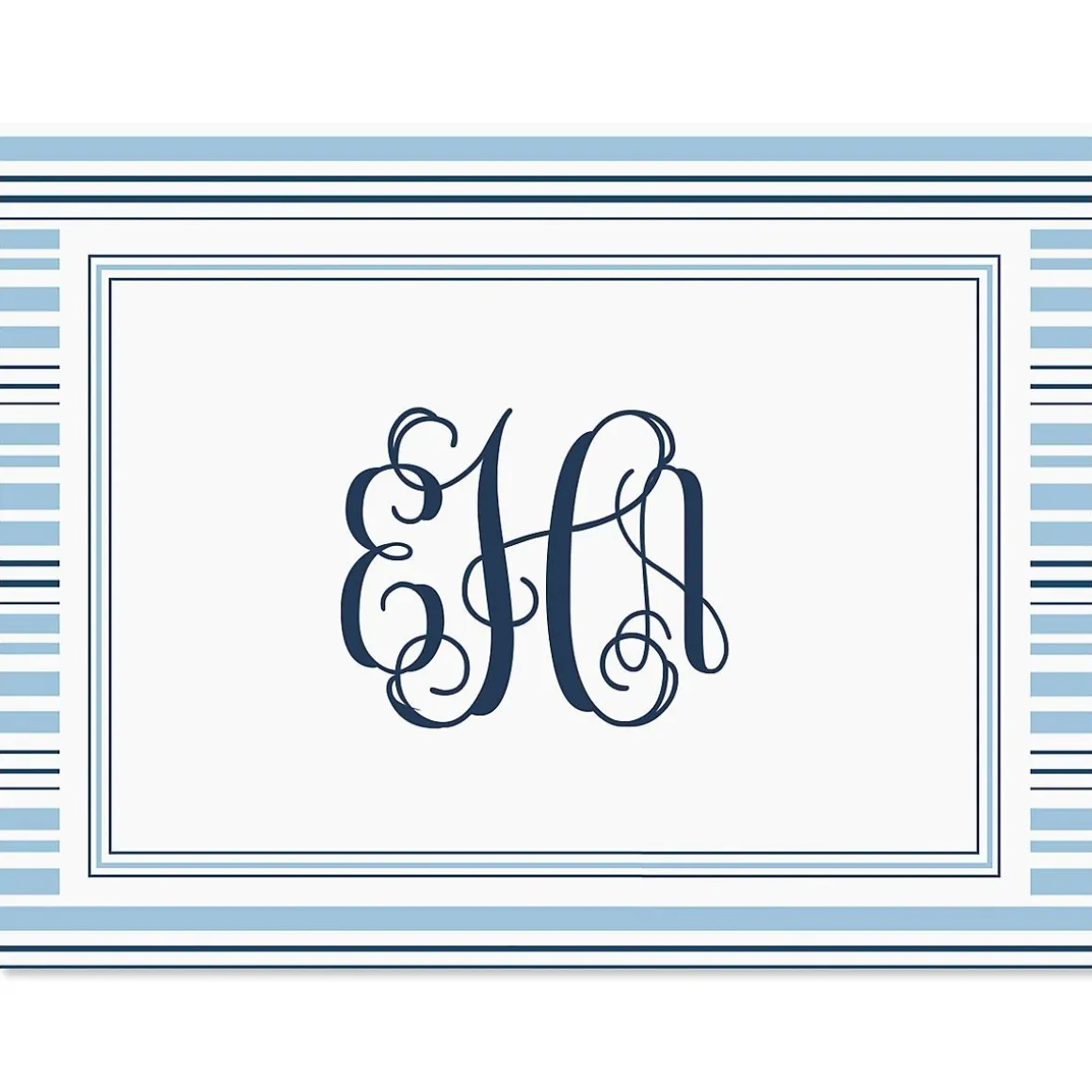 Stripes Personalized Note Cards