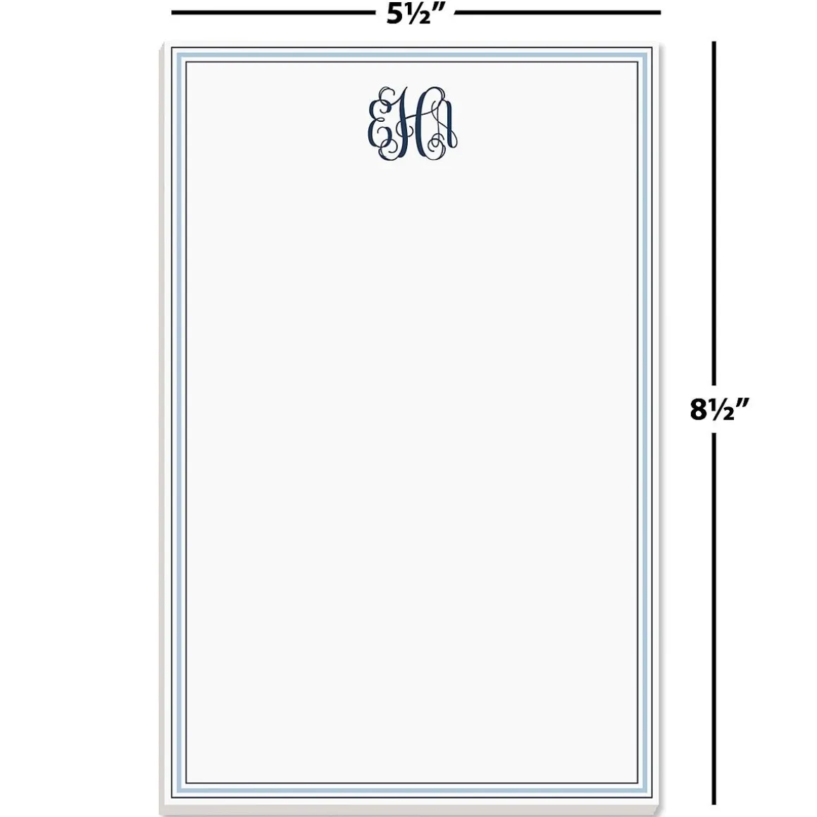 Stripes Personalized Notepads
