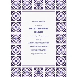 Styled Mediterranean Personalized Invitations