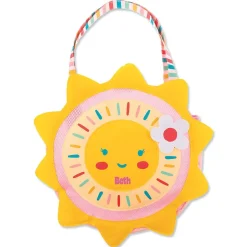 Sunshine Yellow Personalized Beach Tote with Toys by Stephen Joseph®