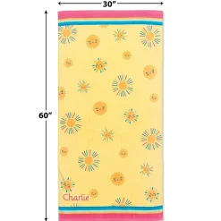 Sunshine Yellow Personalized Towel by Stephen Joseph®
