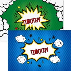 Super Hero Personalized Kids' Placemat