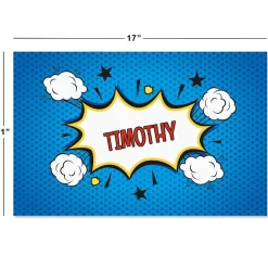 Super Hero Personalized Kids' Placemat