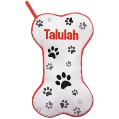 Sweet Pooch Dog Bone Personalized Christmas Stocking