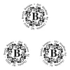Swirl Initial Round Address Stamp