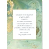 Teal and Gold Agate Personalized Invitations