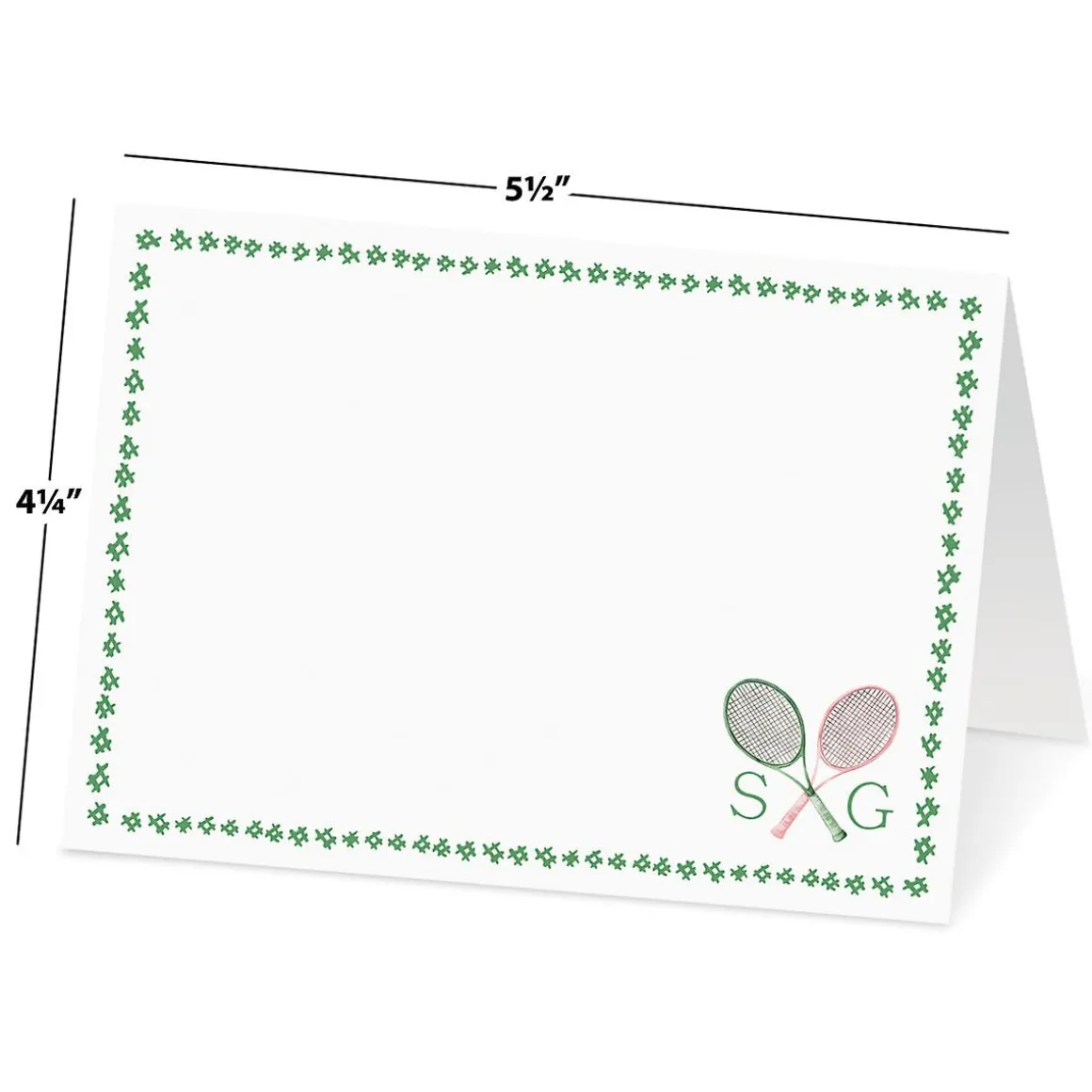 Tennis Personalized Correspondence Cards