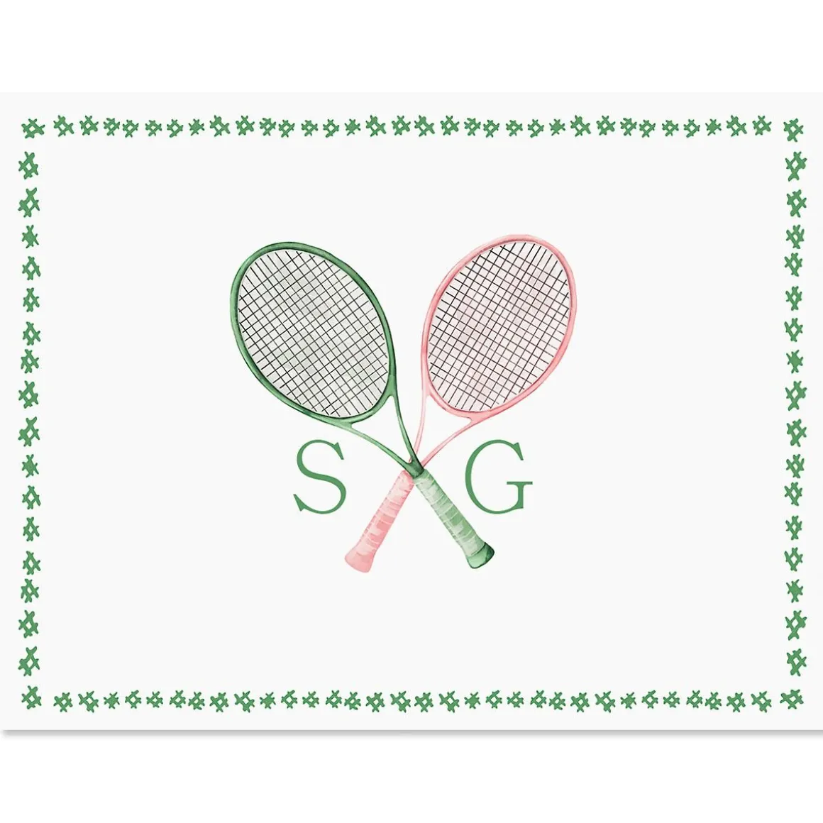 Tennis Personalized Note Cards