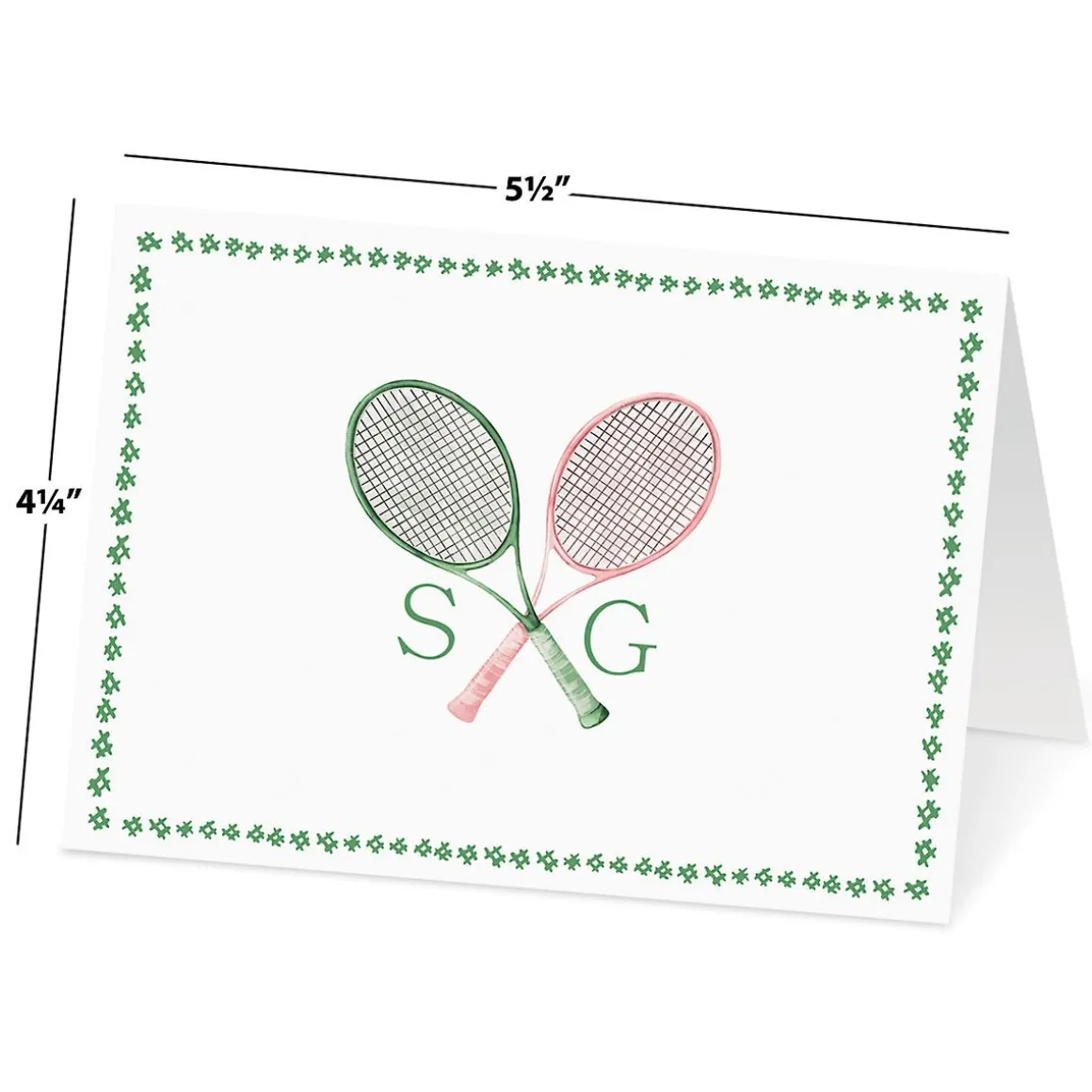 Tennis Personalized Note Cards