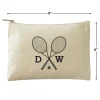 Tennis Personalized Small Canvas Zip Pouch