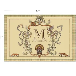 Thanksgiving Hunt Paper Personalized Placemat Pad