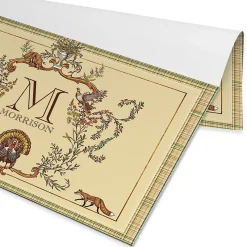 Thanksgiving Hunt Paper Personalized Placemat Pad