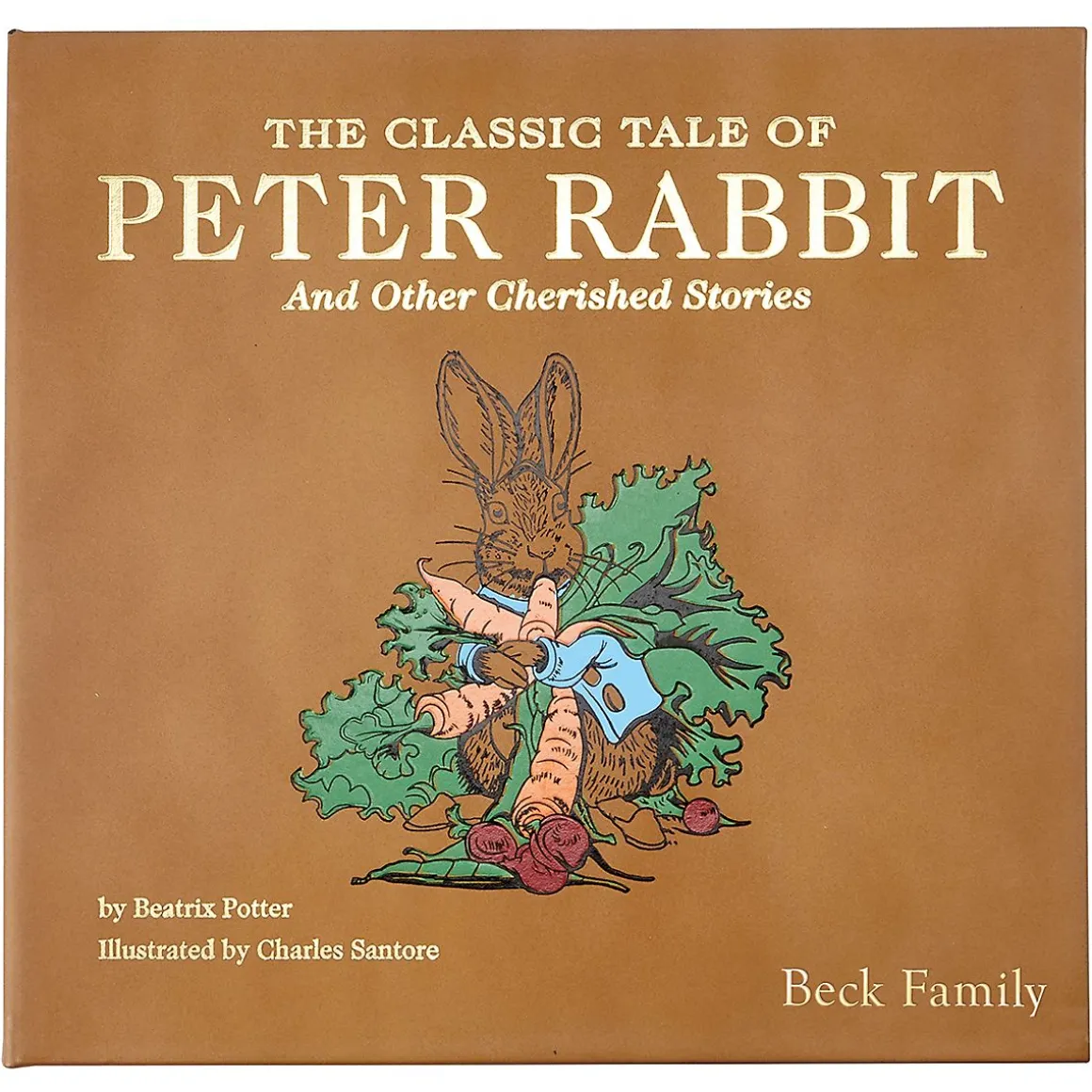 The Classic Tale of Peter Rabbit Personalized Leather-Bound Book