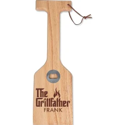 The Grillfather Grill Personalized Scraper with Built-in Bottle Opener