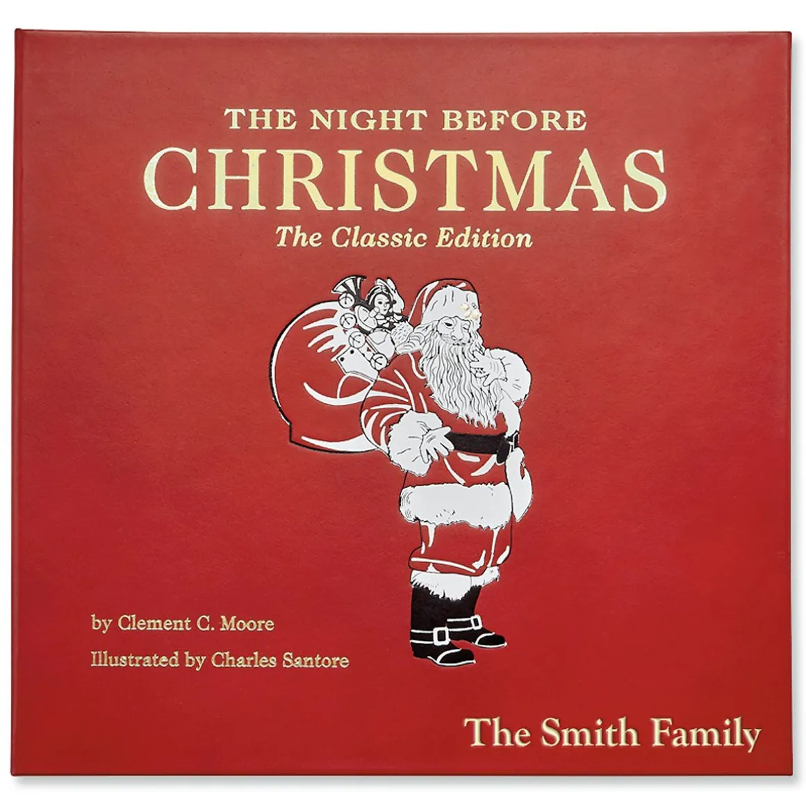 The Night Before Christmas Personalized Leather-Bound Book