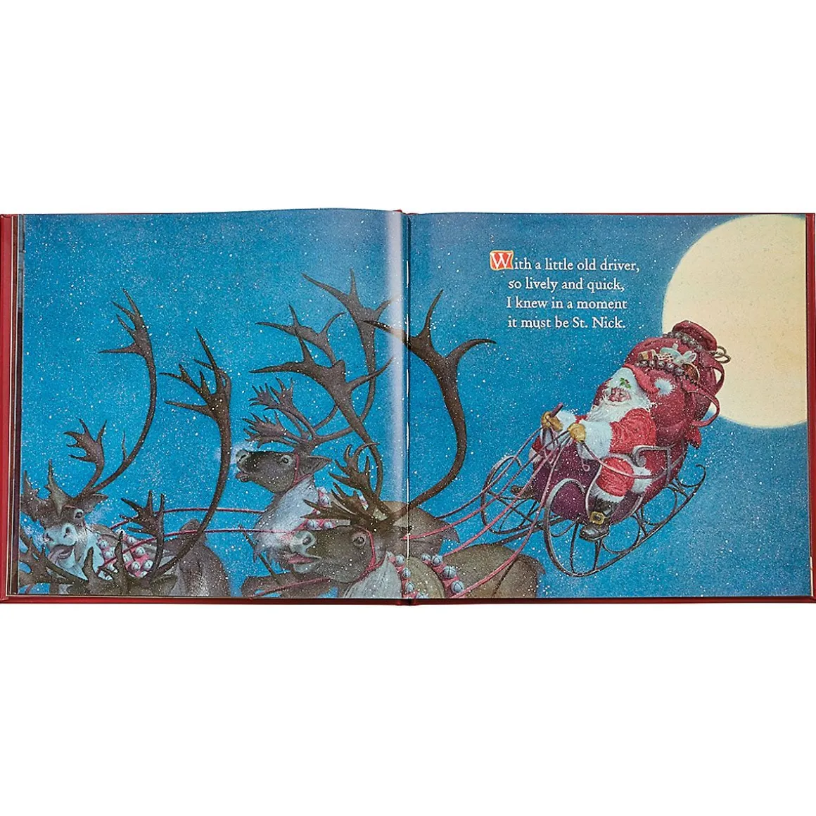 The Night Before Christmas Personalized Leather-Bound Book