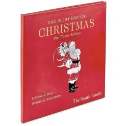 The Night Before Christmas Personalized Leather-Bound Book