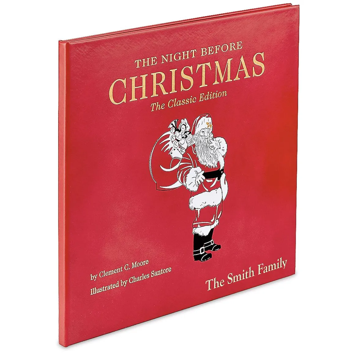 The Night Before Christmas Personalized Leather-Bound Book
