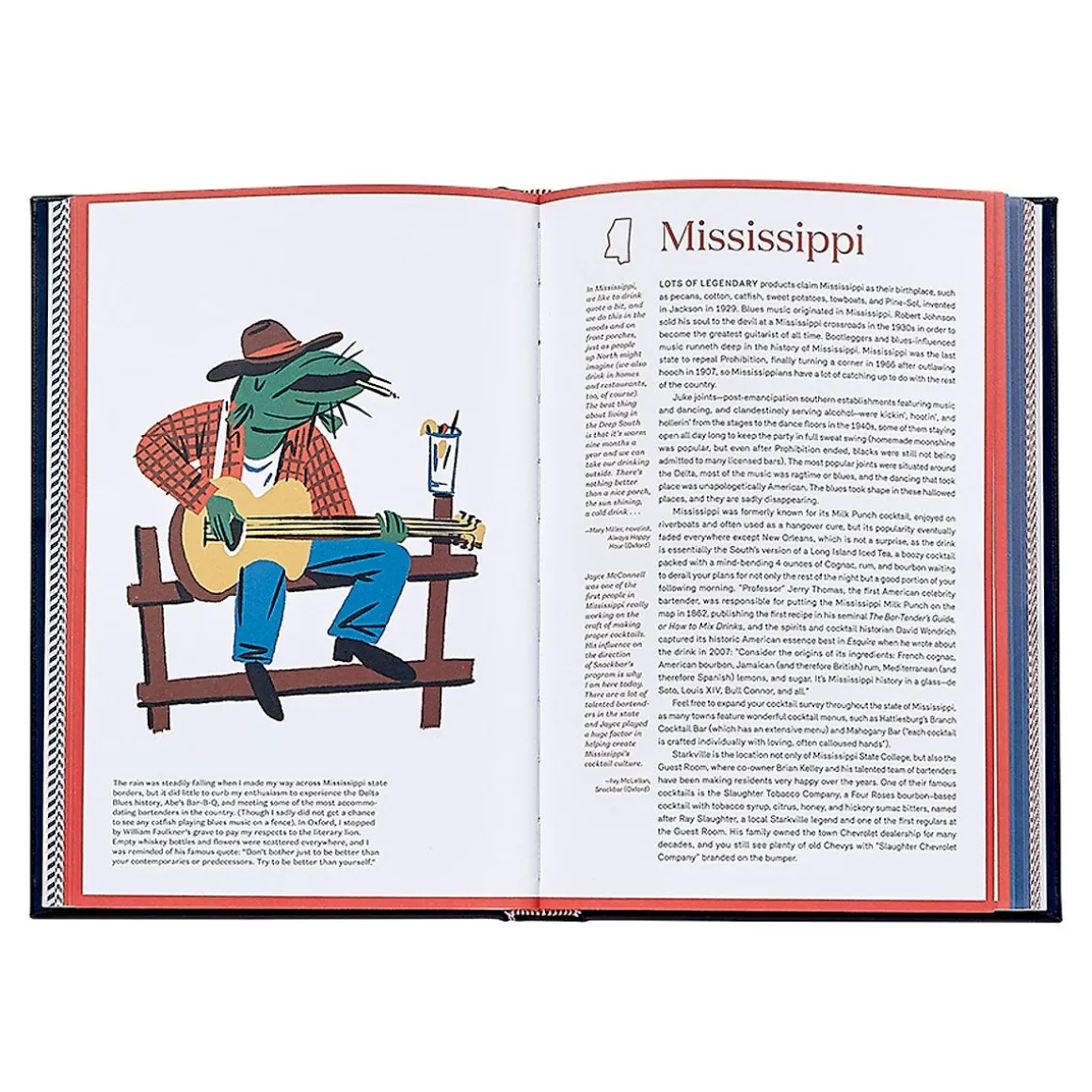 The United States of Cocktails Personalized Leather-Bound Book