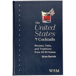 The United States of Cocktails Personalized Leather-Bound Book