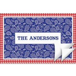 4th of July BBQ Personalized Placemat Pad
