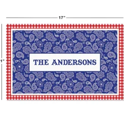 4th of July BBQ Personalized Placemat Pad
