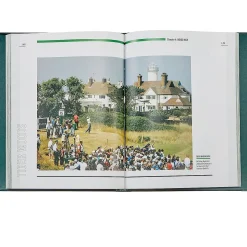 Tiger Woods Personalized Green Leather-Bound Book