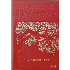 To Kill a Mockingbird Personalized Red Leather-Bound Book