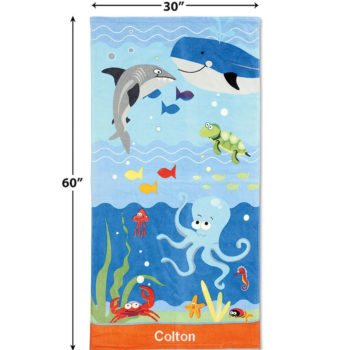 Under the Sea Personalized Towel