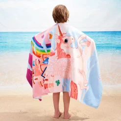 Unicorn Castle Personalized Towel
