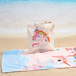 Unicorn Castle Personalized Towel