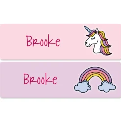 Unicorn Name Stickers
