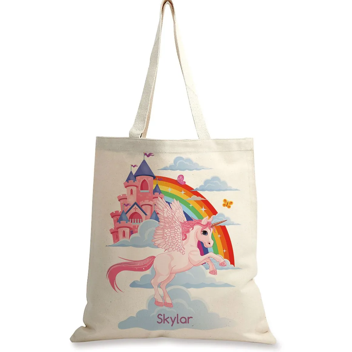 Unicorn Personalized Canvas Tote