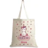 Unicorn Personalized Canvas Tote