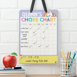 Unicorn Personalized Dry Erase Chore Chart