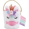Unicorn Personalized Plush Treat Basket