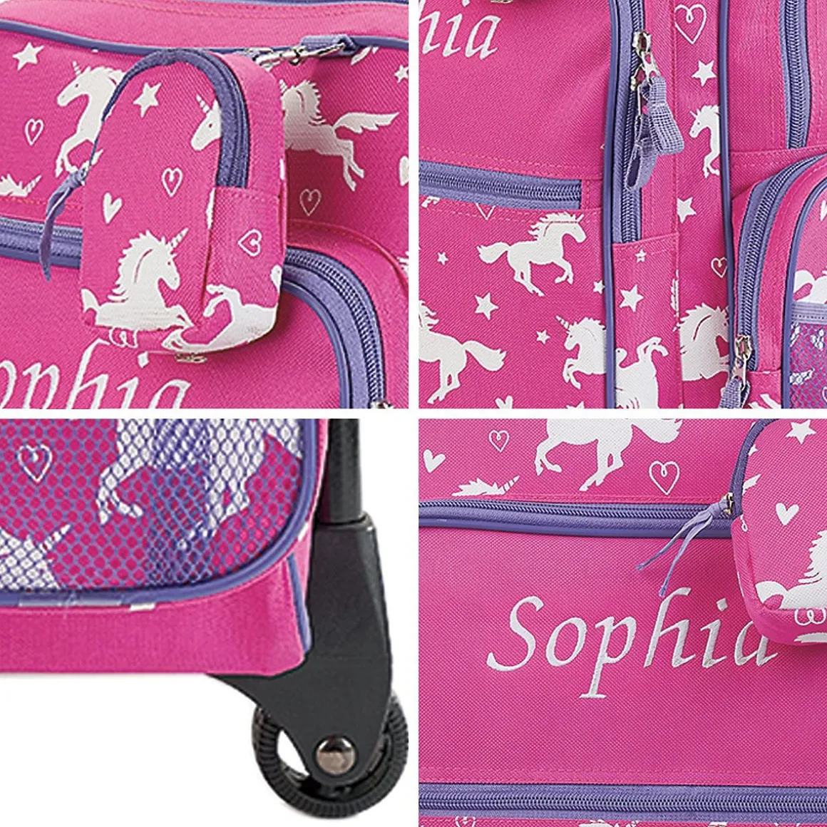 Unicorn 21" Personalized Rolling Luggage