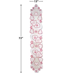 Valentine Hearts Table Runner