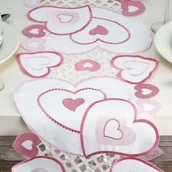 Valentine Hearts Table Runner